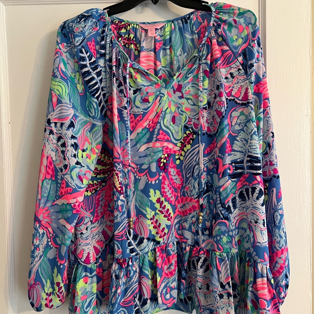 Lily Pulitzer Floral Blouse